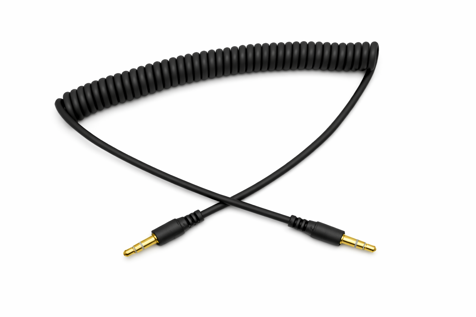 100x Coiled Audio Cables (1m)