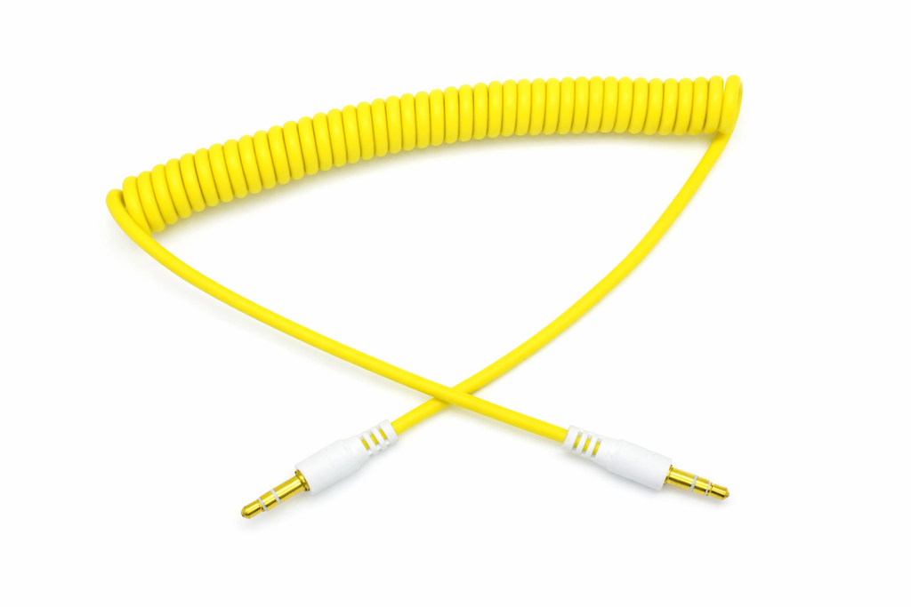 20x Coiled Audio Cables (1m)